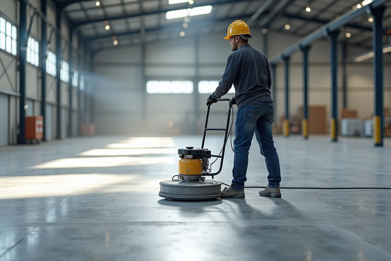 Industrial concrete flooring
